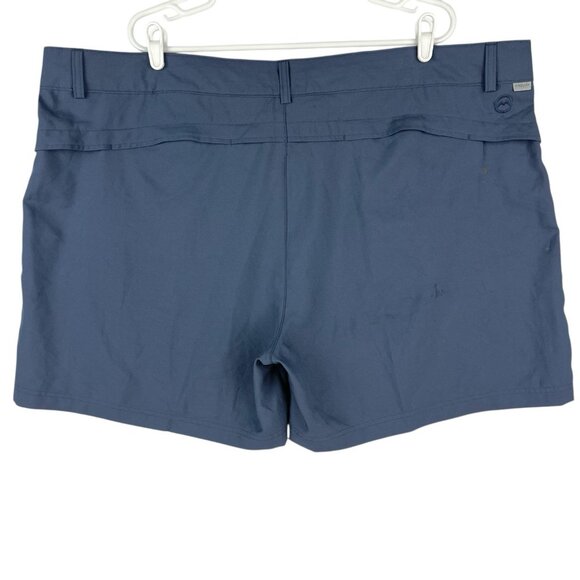 MAGELLAN Outdoors Women's Classic Fit Stretch Navy Shorts Size 3X High Rise - Picture 2 of 15